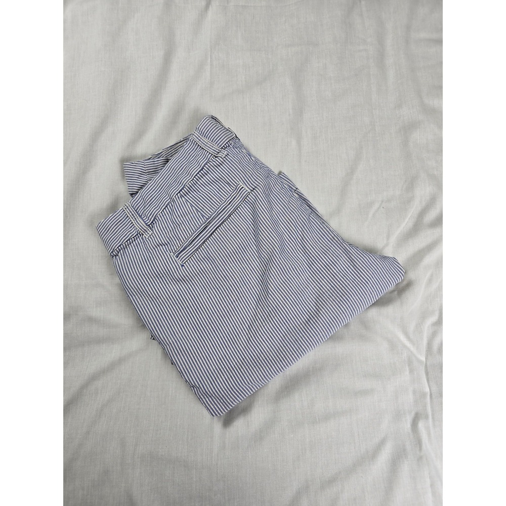 J Crew Shorts Womens 0 Blue White Stripe‎ City Fit Bermuda Cotton Casual Summer